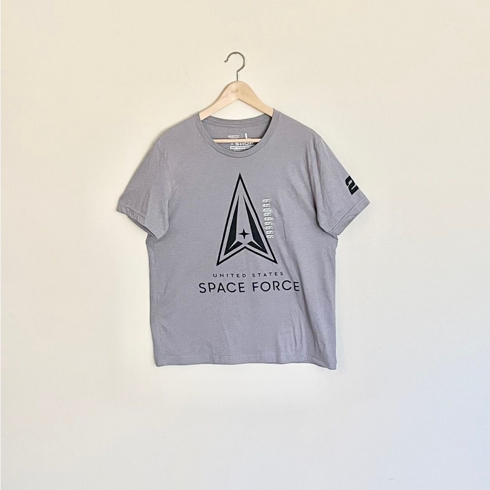 NEW US Space Force Ed Carpenter Racing #20 Indy 500 Gray T Shirt Adult Sz Large